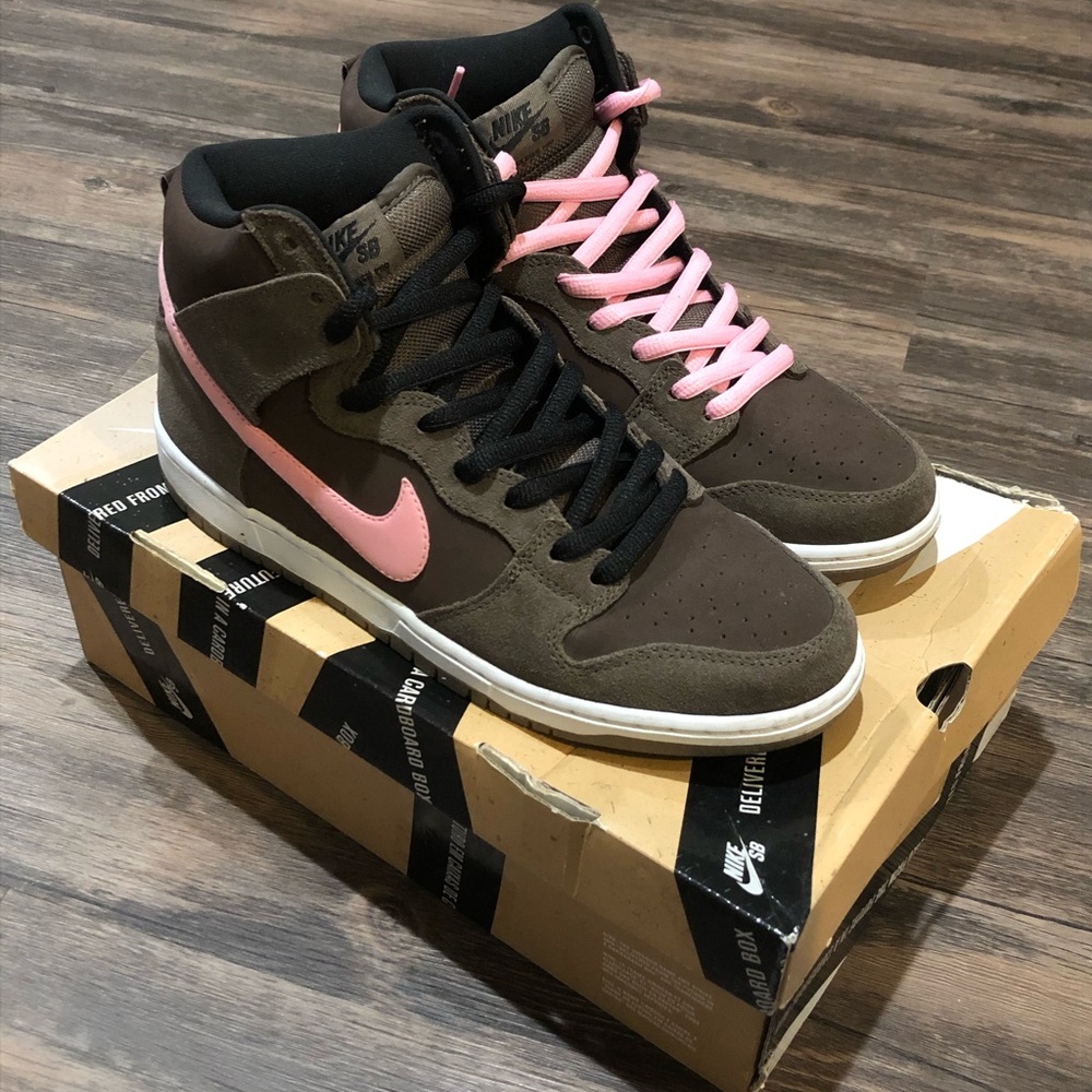 Nike Dunk SB High Chocolate Pink